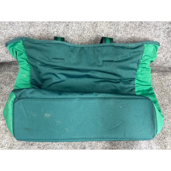 Summersalt Beach Tote Green Neoprene Snap Top Shoulder Straps Mesh Pocket Bag - Picture 1 of 6